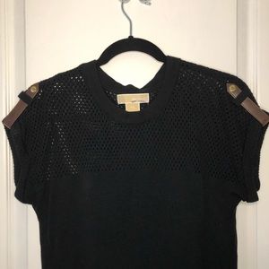 Michael Kors black cotton blend sweater